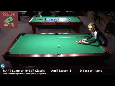 April Larson vs Tara Williams (Finals) - NAPT 2016 Summer 10-Ball Classic