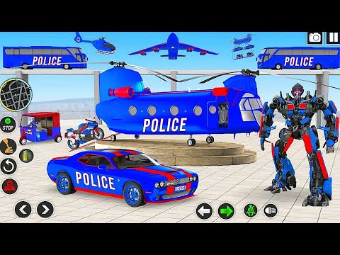 US Police Muscle Car Robot Transport Game Simulator | Live Android Gameplay
