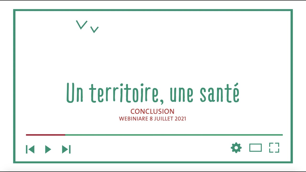 Conclusion du webinaire "Un Territoire, une santé"