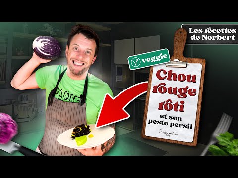 Roasted Red Cabbage with Parsley, Celery‑Root, Hazelnut and Parmesan Pesto