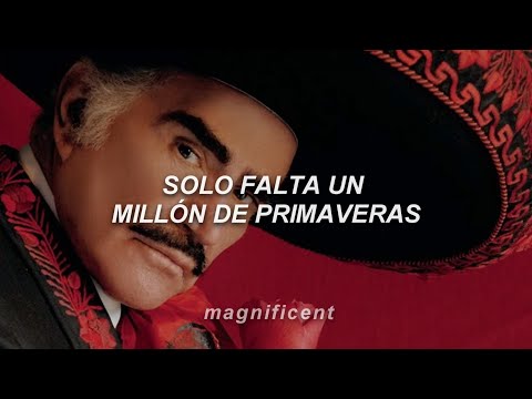 Vicente Fernández - Un Millón de Primaveras (Letra)