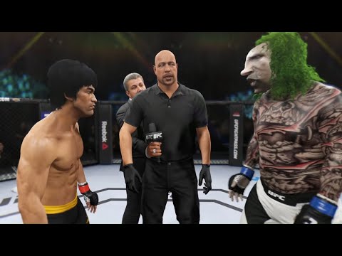 Bruce Lee vs. Old Joker - EA Sports UFC 2 - Dragon Fights 🐉
