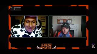 Albert dressed as the Lolcow cow