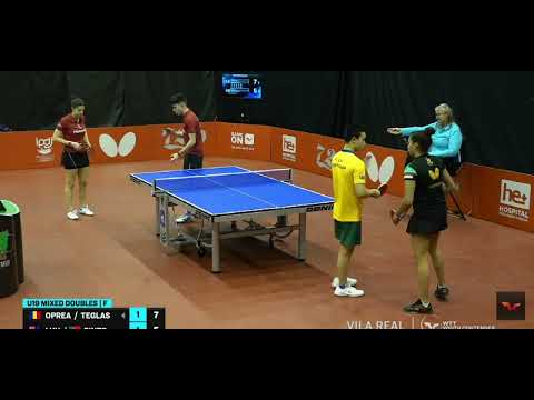 WTT Youth Vila Real 2023, U19 mixt Finala - Andrea Teglas / Luca Oprea vs Matilde Pinto / Finn Luu