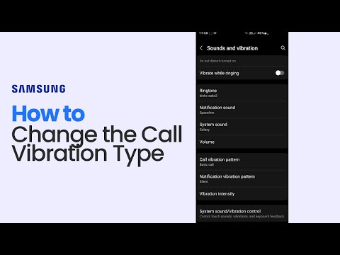 How to Change the Call Vibration Type on Samsung s10+ [easy]
