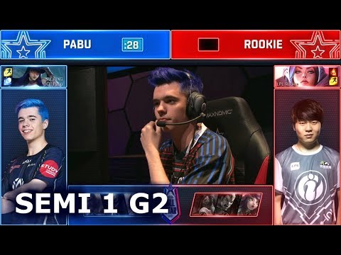 Pabu Caitlyn vs Rookie Irelia - Match 2 | 1vs1 Semi Finals 2018 All-Star Las Vegas | OCE vs CN