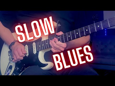 Super Slow Blues Guitar Backing Track - A Minor