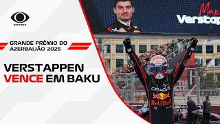Verstappen vence GP do Azerbaijão de Fórmula 1; confira a chegada