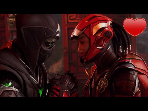 Mortal Kombat 1 Khaos Reigns : All Noob Saibot(Bi-Han) And Sektor Romance Cutscenes