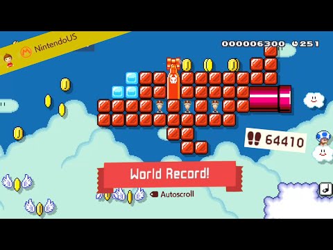 I managed to beat 60,000 people at Nintendo's autoscroller level?