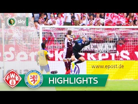 Würzburger Kickers - Eintracht Braunschweig 1:0 n.V. | Highlights DFB-Pokal 2016/17 - 1. Runde