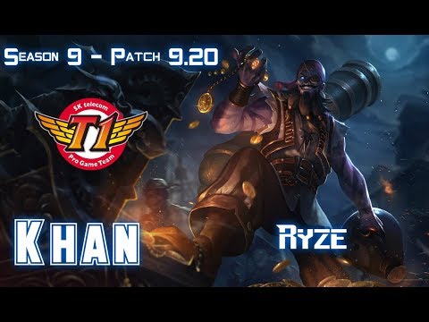 SKT T1 Khan RYZE vs MALPHITE Top - Patch 9.20 EUW Ranked