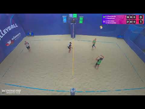 15:45 D. Kharchenko/Y. Hauptman - A. Matvieiev /O. Baranovskyi 11.10.2022 | Winners Beach Volleyball