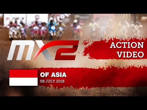 Jorge Prado & Pauls Jonass battle + Jonass Crash - MXGP of Asia 2018