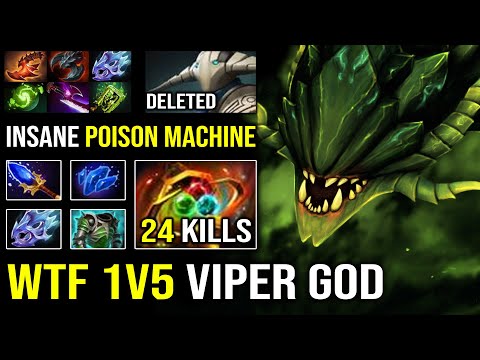 WTF 1 Vs all APEX Godlike Viper Even Late Game Sven No Match For Him with Insane Attack Speed Dota 2