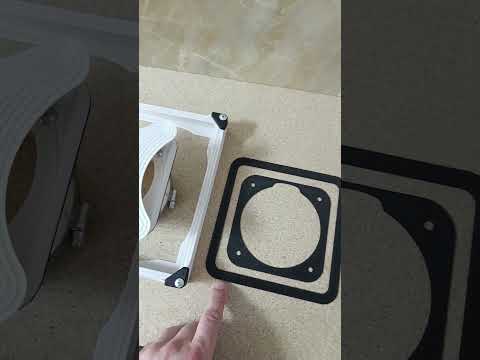 Корпус под 100 диаметр, скрытого монтажа под плитку с прямыми углами белого цвета (без вентилятора) - фото 2 - id-p2689876567