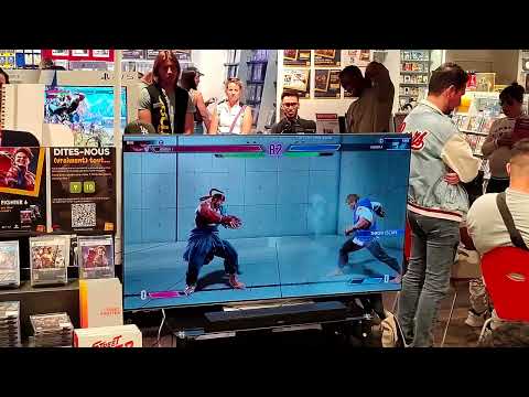 Senor Power (Ryu) vs ZANTETSUKEN (Luke)  Loser Final FT5. Tournoi SF6 sur PC à la Fnac Paris Bercy