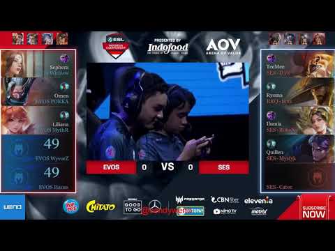 EVOS vs SES (Game 1) - ESL Indonesia Championship AOV - GRAND FINALS