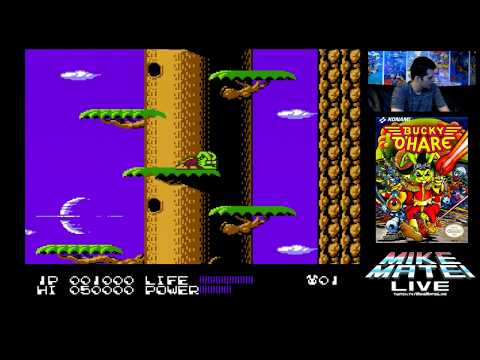 AVGM Bucky O'Hare (NES) IMPOSSIBLE HARD Setting - Mike Matei Rage Death Compilation