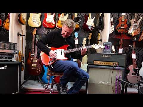 Fender 1971 Mustang Competition Candy Apple Red VINTAGE 1971 - candy apple red image 26