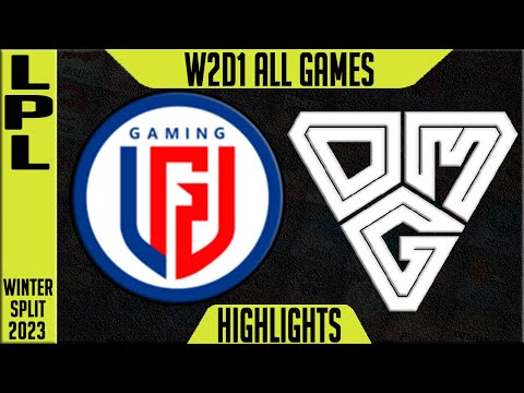 LGD vs OMG Highlights ALL GAMES | LPL Winter 2023 W2D1 | LGD Gaming vs Oh My God