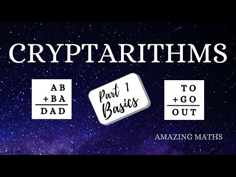 Cryptarithms Basics Find Unknown Numbers Grade 8 Amazing Maths