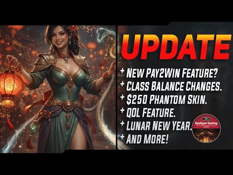 Next Big Update: Class Balance Changes - New P2W Feature Expected To Drop - 21st January
