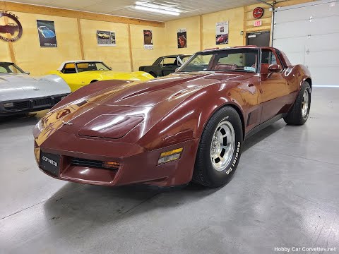 1981 Dark Bronze Corvette 4spd For Sale Video