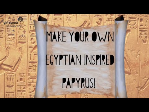 Make Your Own Egyptian Papyrus
