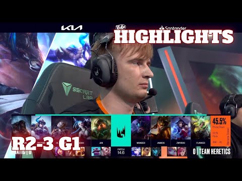 FNC vs TH - Game 1 Highlights | Round 2 LEC Spring 2024 Playoffs | Fnatic vs Team Heretics G1