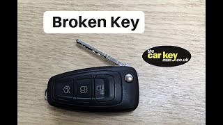 Key Repair Ford Transit Custom HOW TO change case and battery