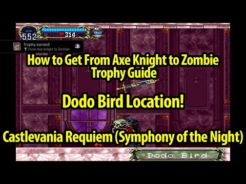 How to Get From Axe Knight to Zombie Trophy Guide - Castlevania Symphony of the Night - Requiem