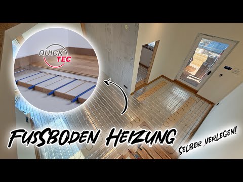 Fussbodenheizung ganz einfach selbst verlegen! So gehts!
