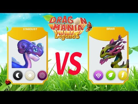 STARDUST vs BRIAR + Lv 80-75 , Gameplay , Dragon Mania Legends | part 933 HD