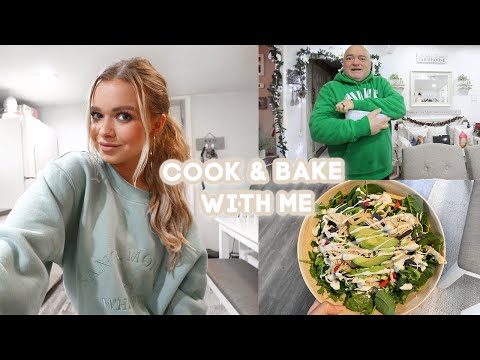 Family Dinner, Surprising My Dad, Delicious Salad & Cinnamon Rolls