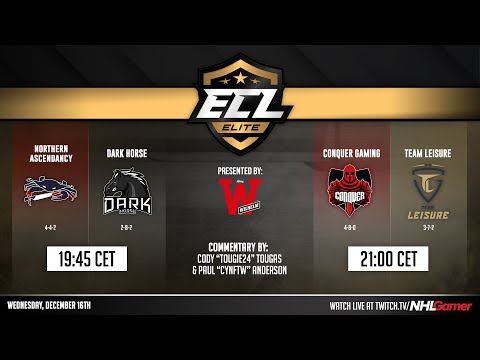 Northern Ascendancy vs Dark Horse, Conquer Gaming vs Team Leisure - ECL 11 (Elite) | NHL 21 EASHL 6s