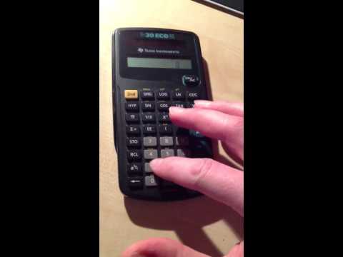 Texas Instrument TI TI-30 ECO RS - Pocket - Scientific - 10 digits - 1 lines - Solar - Juodas video