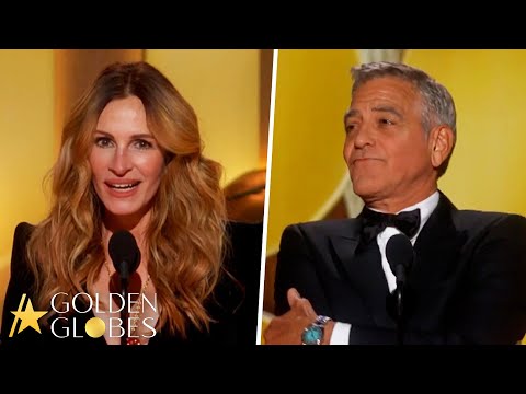 George Clooney Playfully POUTS Over Julia Roberts' STANDING OVATION At Golden Globes
