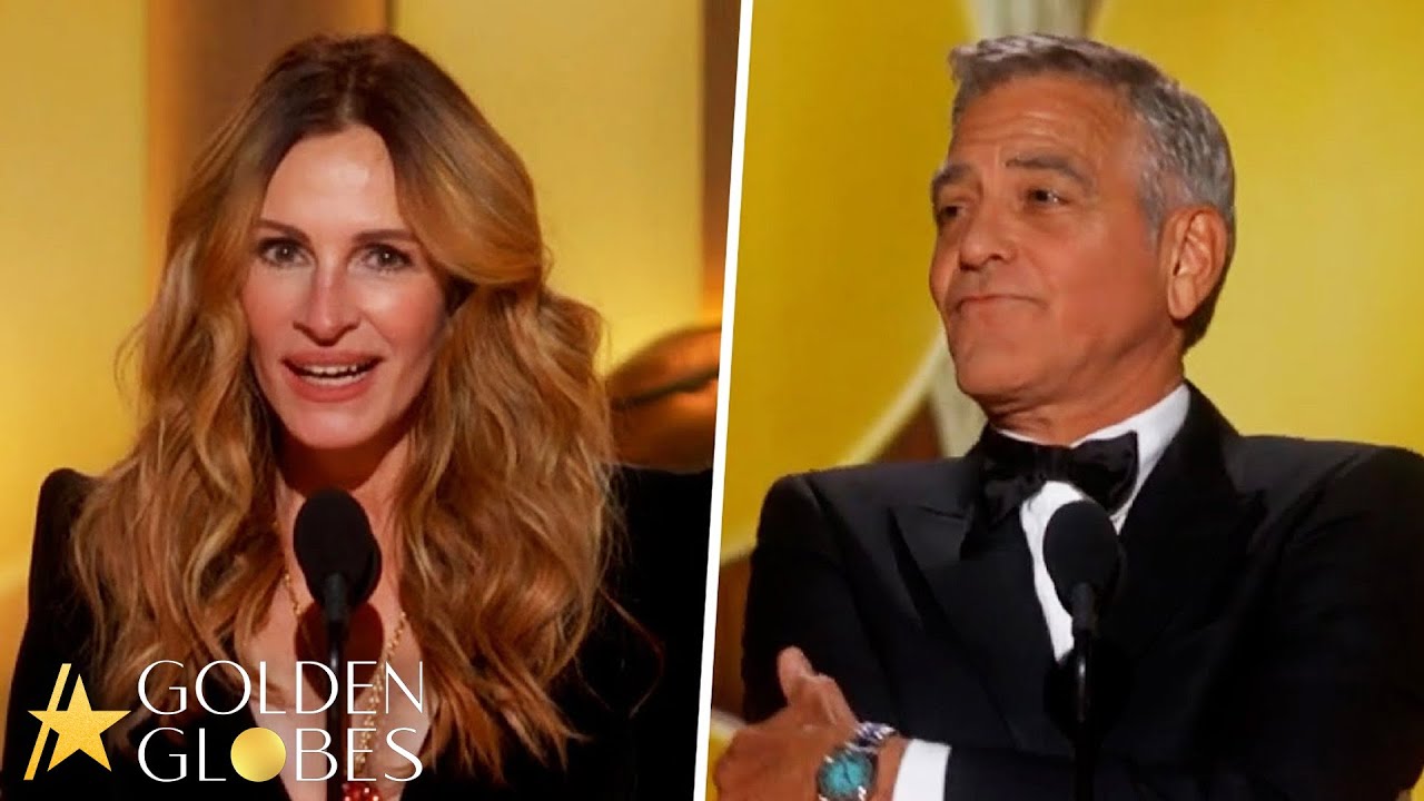 George Clooney Playfully POUTS Over Julia Roberts' STANDING OVATION At Golden Globes