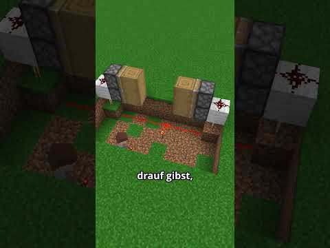 Die einfachste Redstone Tür in Minecraft
