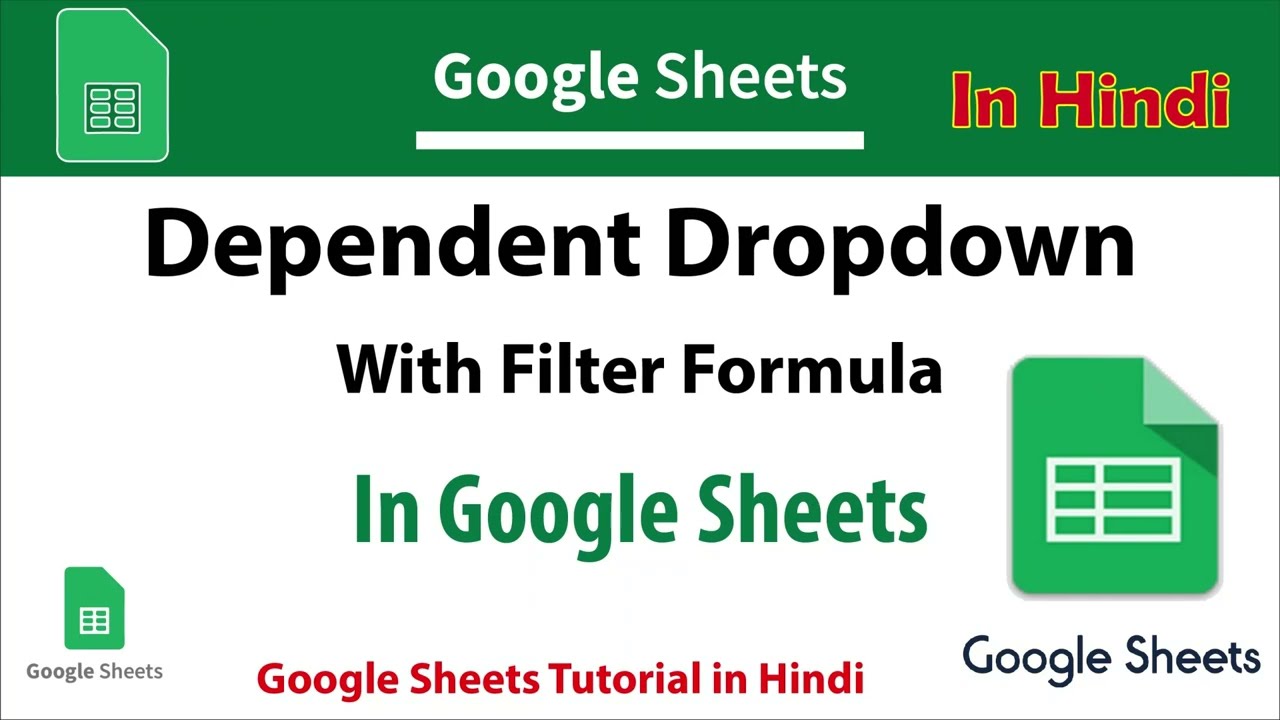 How to Create Dependent Dropdowns in Google Sheets / Dynamic Dropdown Lists | Dependent Options