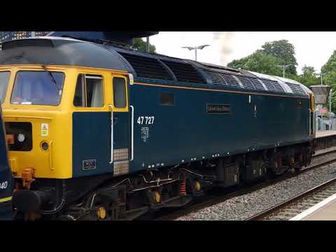 5Q68 Willesden S.W.S to Bicester Mod GBRF 44727 towing 701040 with a Driver Change @ Radley 19-06-23