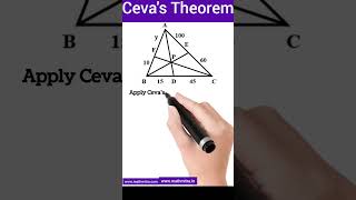 Download lagu The Cevas Theorem: How To Quickly Solve Any Triangle #mathtrickshort mp3