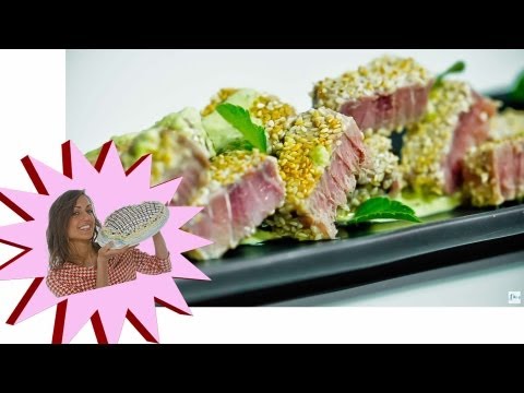 Trancio di Tonno al Sesamo con Salsa di Menta e Basilico - Le Ricette di Alice