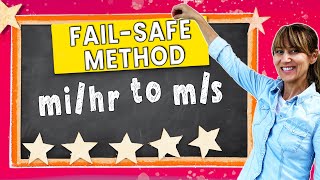 Change Miles per Hour to Meters per Second | Multi-Step Conversion mi/hr to m/s