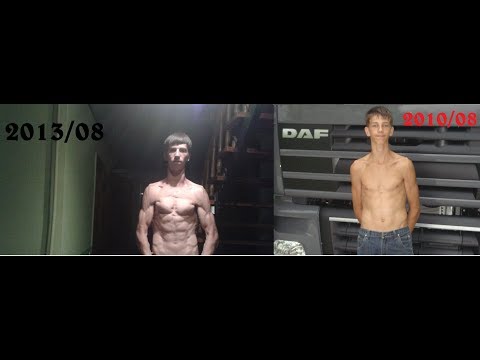 Natural 3 years STREET WORKOUT body transformation 6.6. ft tall