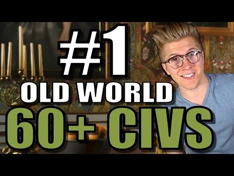 Civilization 5: 60+ Civ OLD WORLD Brave New World Gameplay [Civ 5 AI Only Mods] - Part 1