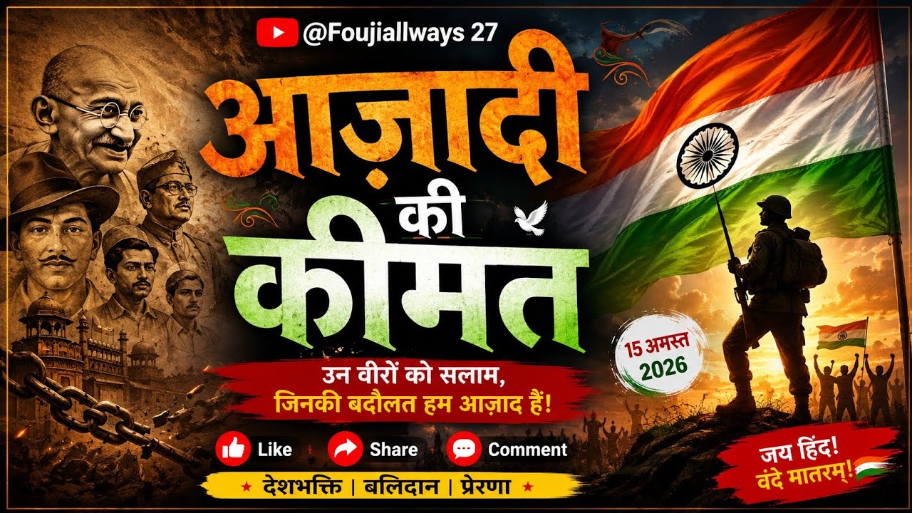 🇮🇳 आजादी की कीमत क्या थी? 😢 | भगत सिंह की रूह कंपा देने वाली कहानी | 15 अगस्त 2026#trending #viral 
