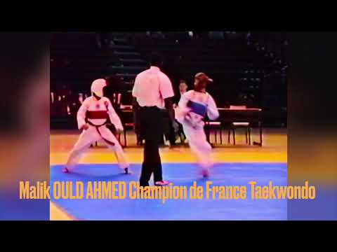 Taekwondo : combat versus théorie ! Championnat de France cadet 1992 Malik OULD AHMED. 