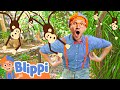 Explore Monkey Jungle Animals With Blippi Children S Zoo Adventure Educational Videos For Kids